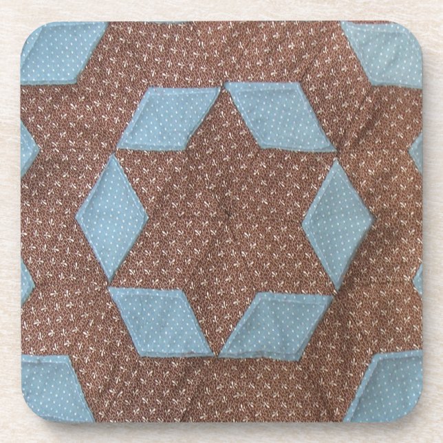 Quilt Pattern - Castle Quilt Block Coaster (Front)