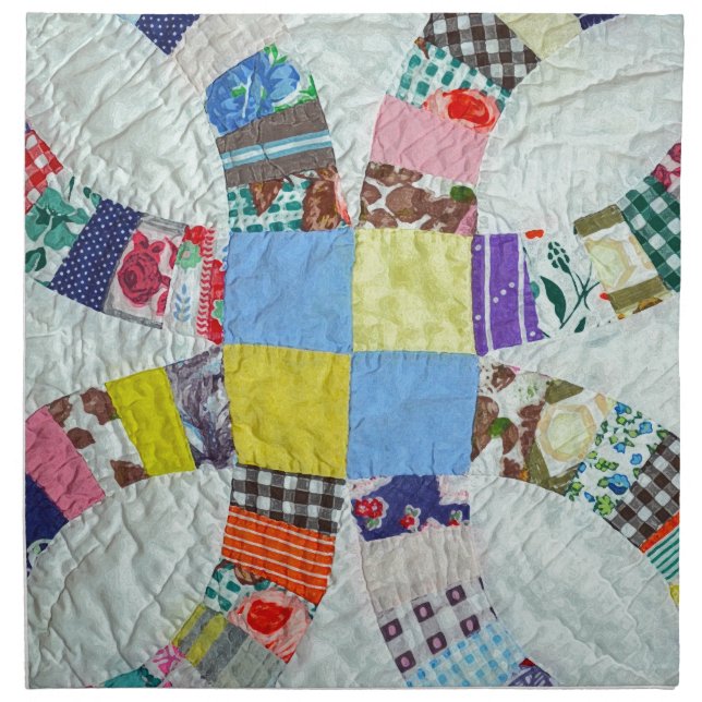 Quilt pattern cloth napkin (Front)