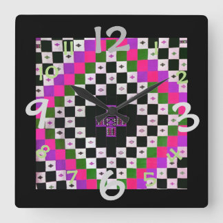 Quilt Pattern Design Clock for Art/Craft Room