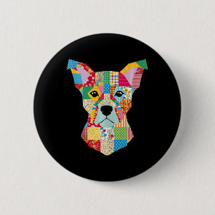 Quilt Pattern Dog For Quilting Lover Quilter Sewin Button
