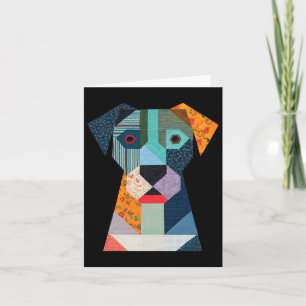 Quilt Pattern Dog For Quilting Lover Quilter Sewin Card