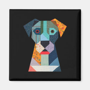 Quilt Pattern Dog For Quilting Lover Quilter Sewin Magnet