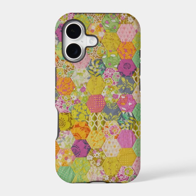 Quilt pattern iphone case (Back)