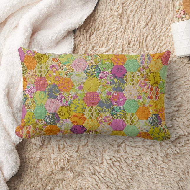 Quilt pattern Lumbar Pillow (Blanket)