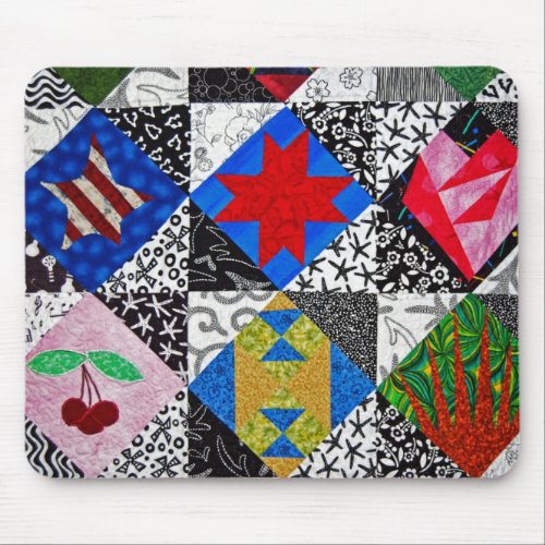 Quilt Pattern Mouse Pad