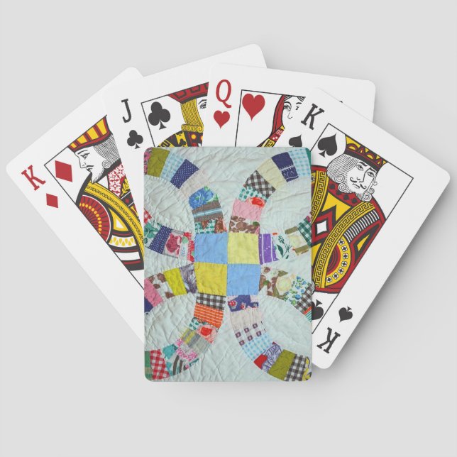 Quilt pattern poker cards (Back)