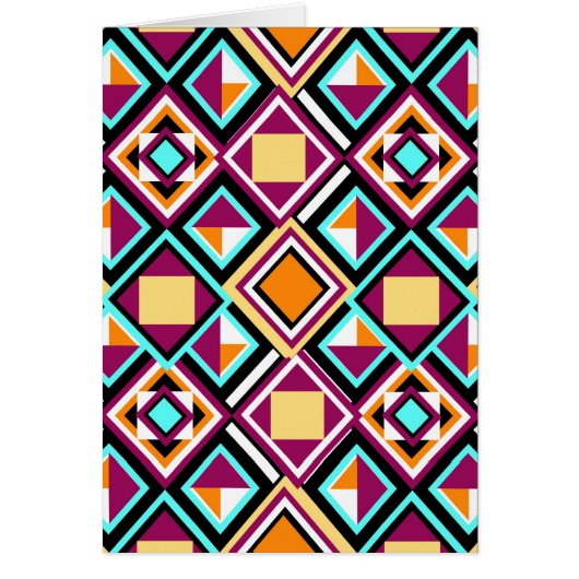 Quilt Pattern Repeat Art Card (Front)