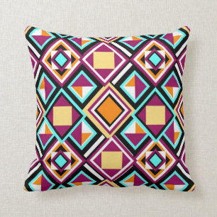 Quilt Pattern Repeat Pillow! Throw Pillow