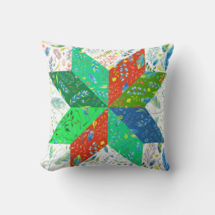 Quilt Pattern Throw Pillow