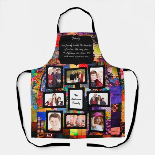 QUILT PHOTO FRAME ADD PHOTOS APRON