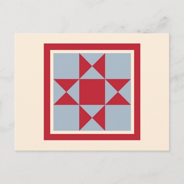 Quilt Postcards - The Ohio Star (Front)