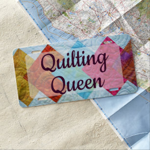Quilt Queen License Plate