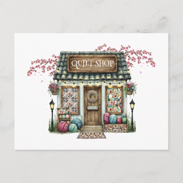 QUILT SHOP Postcard (Front)