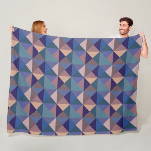 Quilt Square Pattern Fleece Blanket