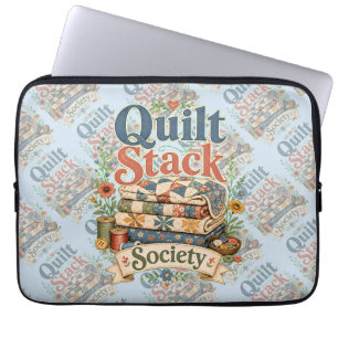 Quilt Stack Society Cottagecore Sewing Laptop Sleeve