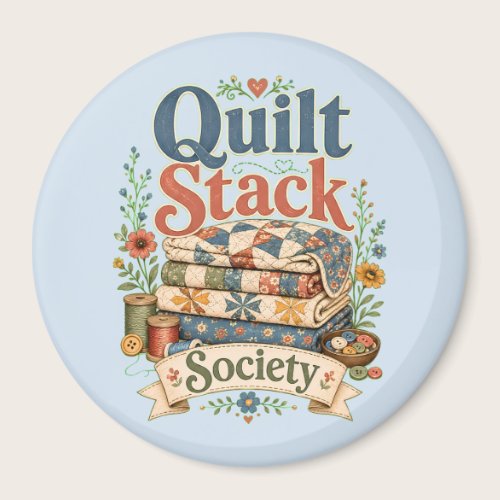 Quilt Stack Society Cottagecore Sewing Magnet Quilt Stack Society Cottagecore Sewing Magnet