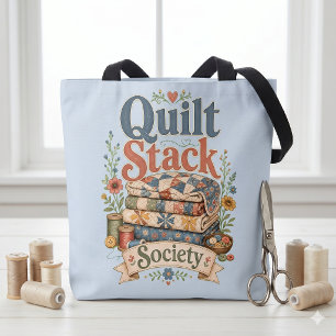 Quilt Stack Society Cottagecore Sewing Tote Bag