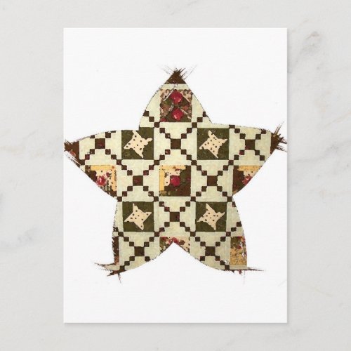 Quilt Star Postcard