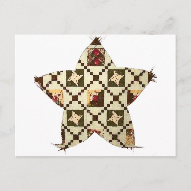 Quilt Star Postcard (Front)