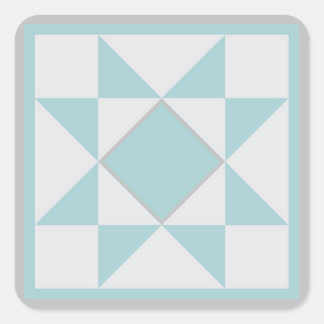 Quilt Stickers - Star (blue/grey)