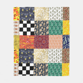 Quilt Style Fleece Blanket
