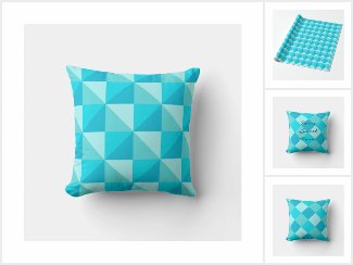 Quilt Theme in Blue, Turquoise and Green