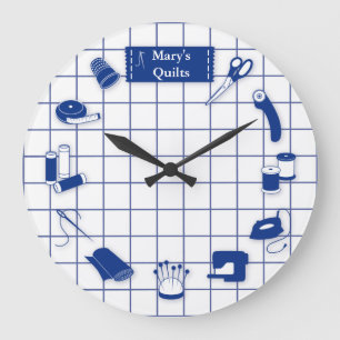 Quilt Time Clock with custom Label