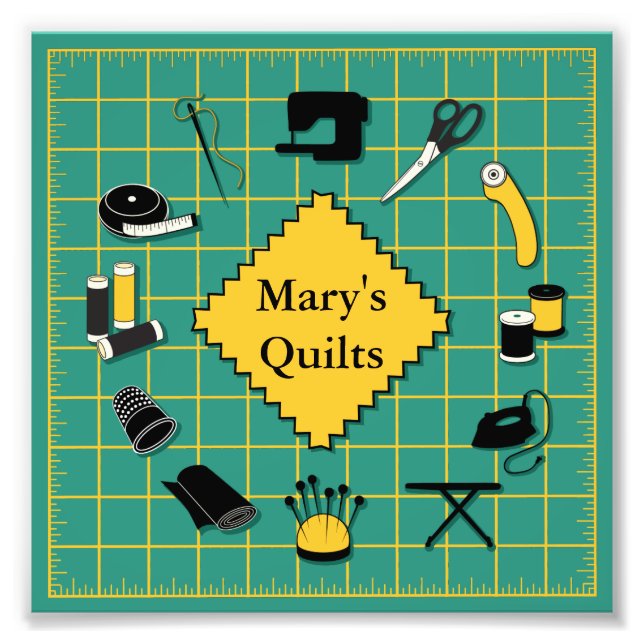 Quilt Time Customiz the Label Photo Print (Front)