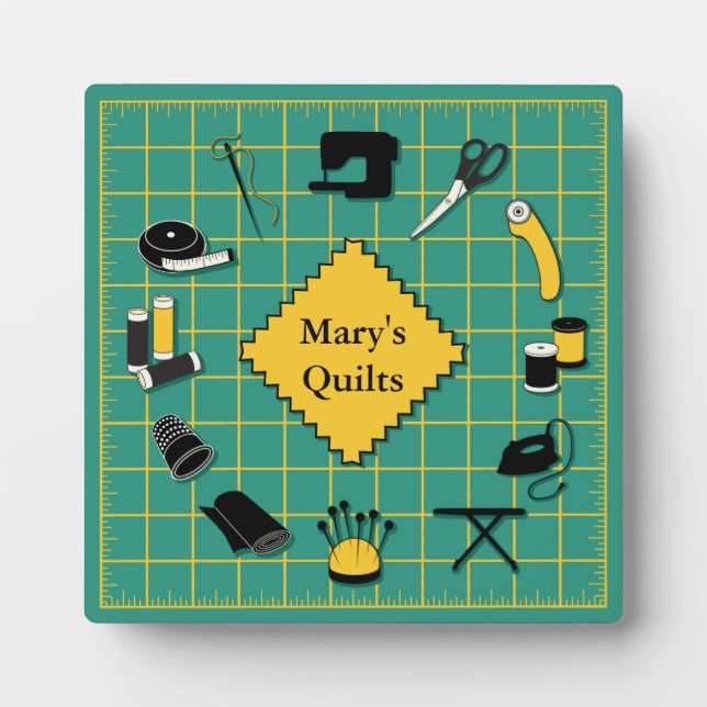 Quilt Time Customize the Label Plaque (Front)