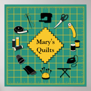 Quilt Time Customize the Label Poster