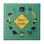Quilt Time Customize The Label Tile at Zazzle