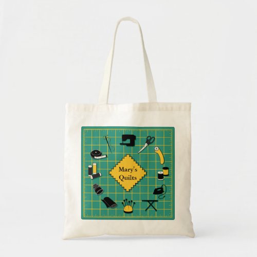 Quilt Time Customize the Label Tote Bag