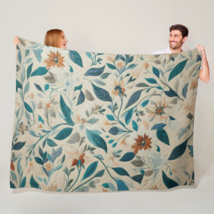 Quilted Abstract Design Fleece Blanket