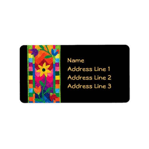 Quilted Address Labels
