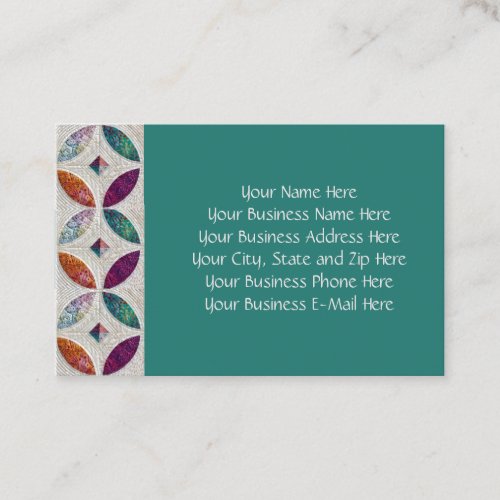 Quilted Batik Business Card
