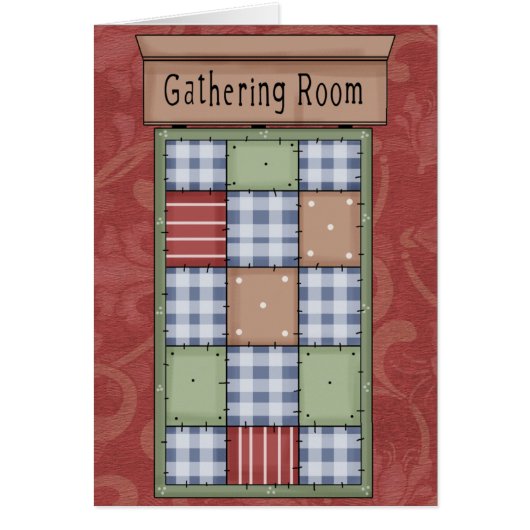 Quilted Blank or Customized Card - SRF (Front)