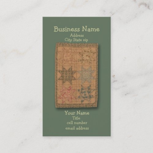 Quilted Business Cards