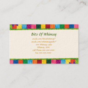 Quilted Business Card! Card