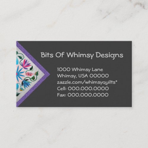 Quilted Business Cards
