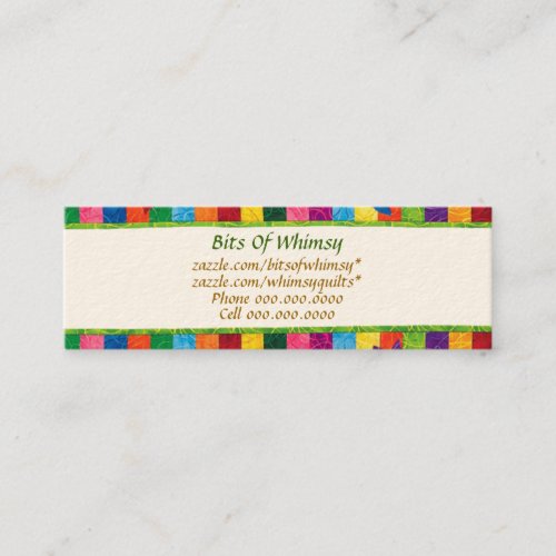 Quilted Business Cards!