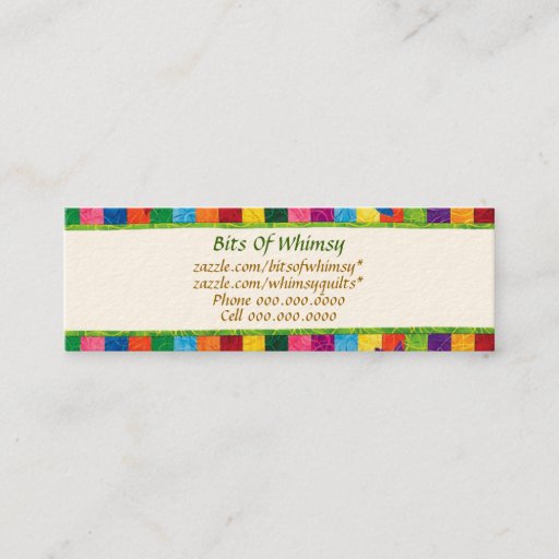 Customizable Quilted Business Cards!