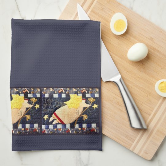 Quilted Christmas Angel Hand Towel