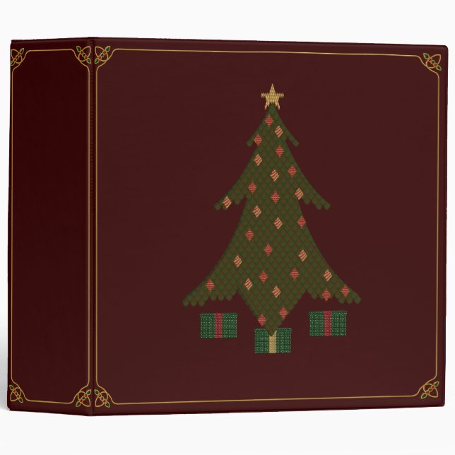 Quilted Christmas Binder (Front/Spine)