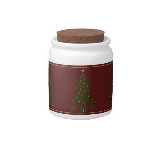 Quilted Christmas Candy Jar