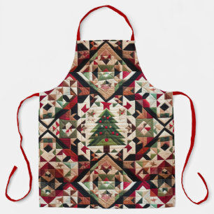 Quilted Christmas Design Apron