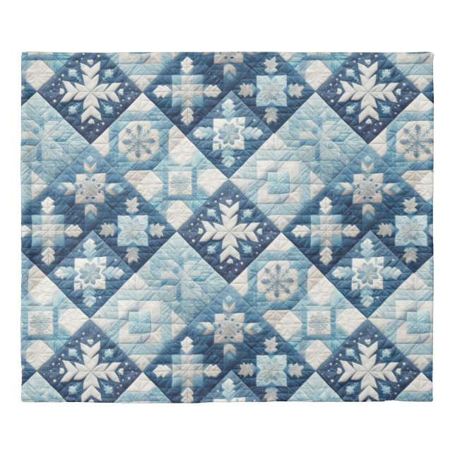 Quilted Christmas Design Duvet Cover (Front)