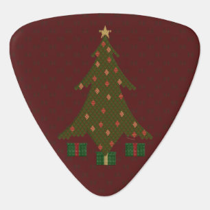 Quilted Christmas Guitar Pick