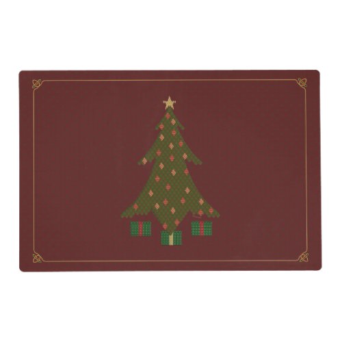 Quilted Christmas Laminated Place Mat