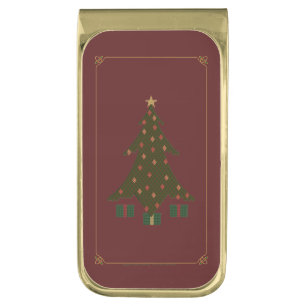Quilted Christmas Money Clip