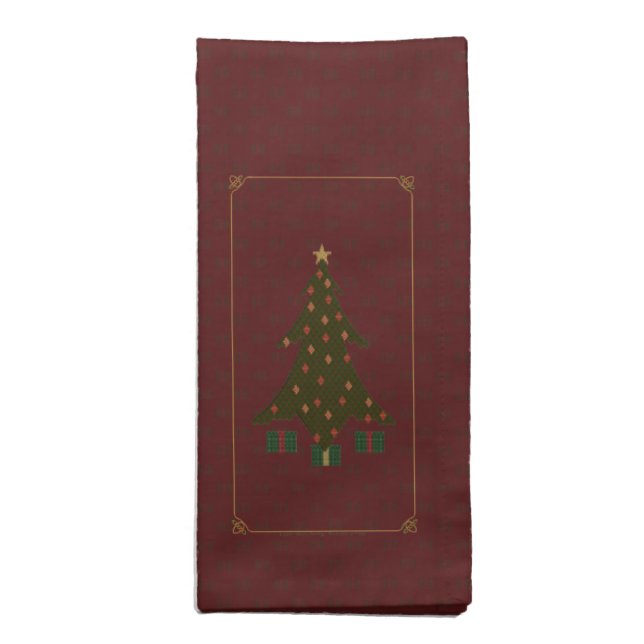 Quilted Christmas Napkin (Folded)